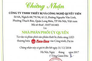 Phân phối ủy quyền đèn led Rạng Đông