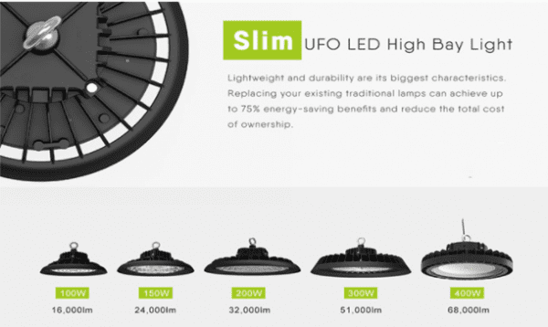 Đèn LED nhà xưởng UFO 100W