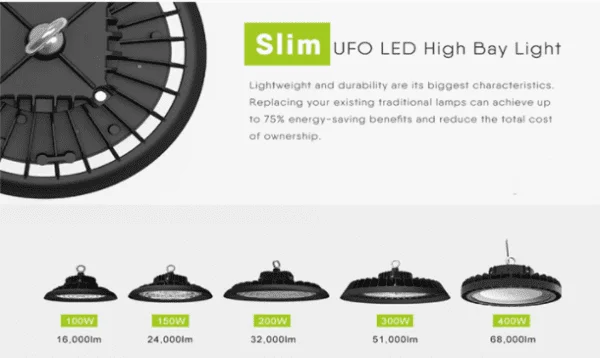 Đèn LED nhà xưởng UFO 100W