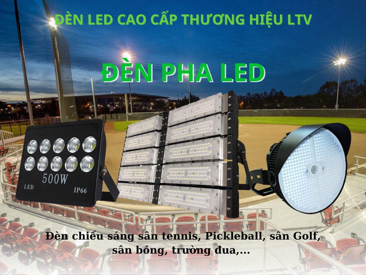 Đèn led chiếu sáng sân thể thao