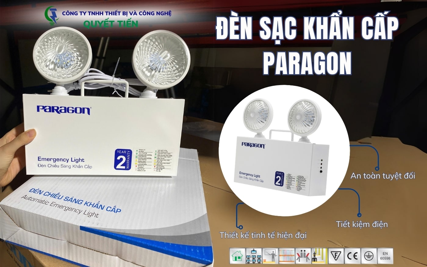 đèn chiếu sáng sự cố Paragon