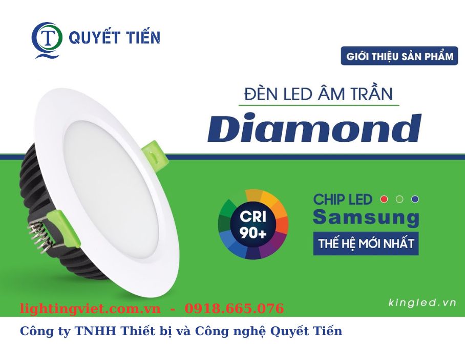 Thiết kế đèn led âm trần kingled