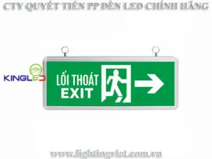 Đèn exit chỉ hướng 2 mặt KingLED