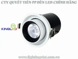 Đèn led âm trần kéo xoay 15W